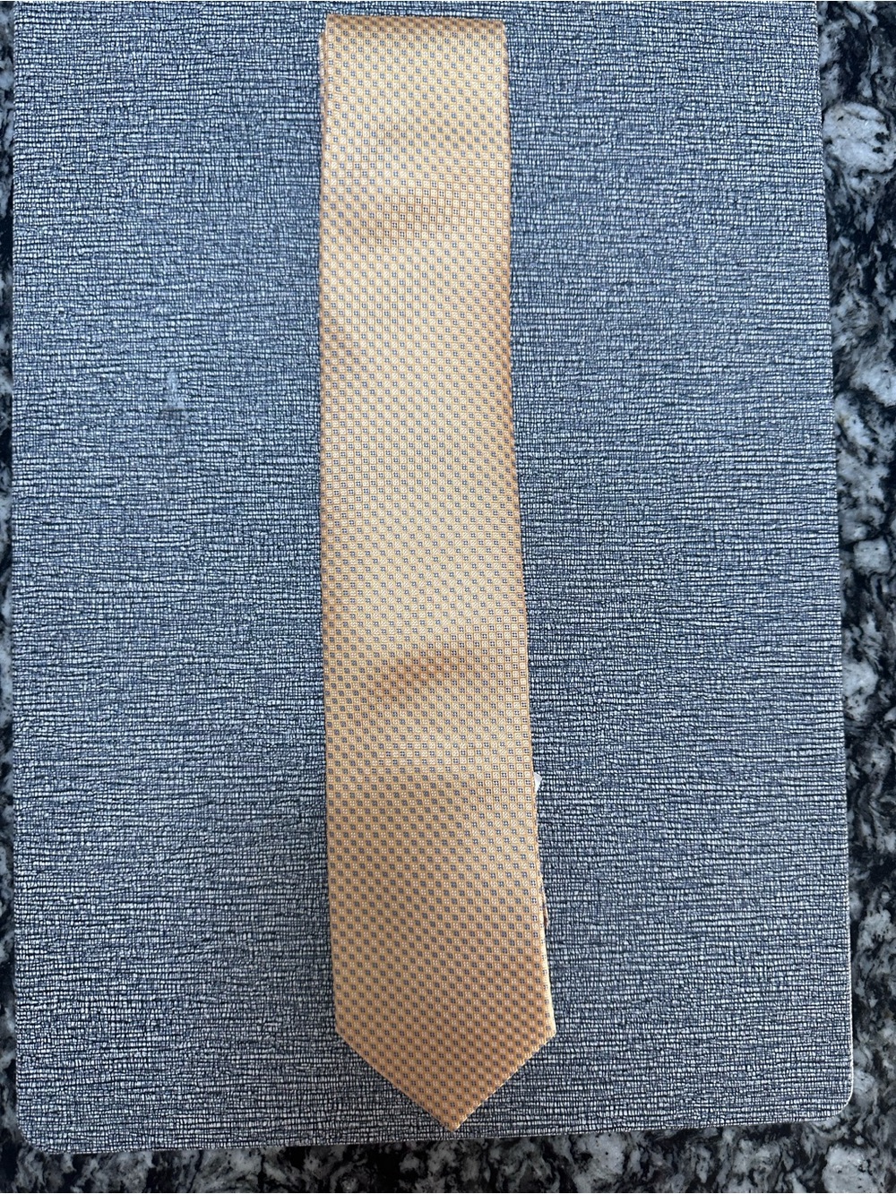 Bloomingdale's Men's Beige Micro-Check Silk Tie